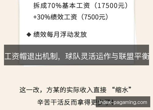 工资帽退出机制，球队灵活运作与联盟平衡